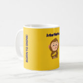 かわいいサルテーマ男の子ベイビーシャワー コーヒーマグカップ (正面左)