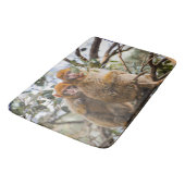 かわいいサル二匹 バスマット (アングル)