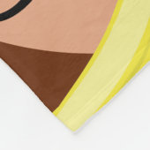 かわいいサル名前をカスタムするキッズ動物園動物 フリースブランケット (角)