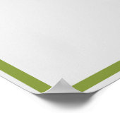 かわいいサル赤ちゃんシャワー歓迎サイン ポスター (角)