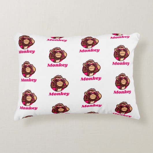 かわいいサル アクセントクッション (正面)