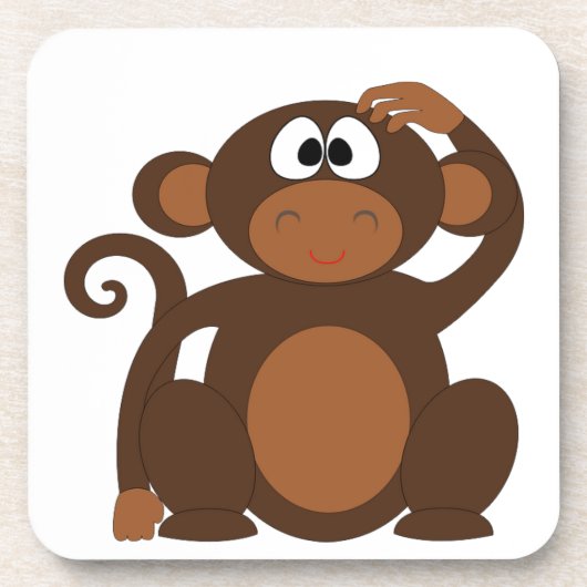 かわいいサル コースター (正面)