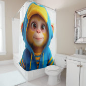 かわいいサル シャワーカーテン (インサイチュ)