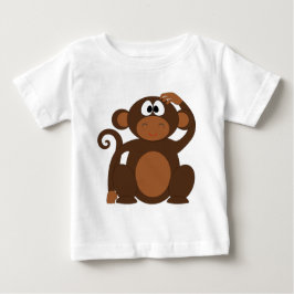 かわいいサル ベビーTシャツ