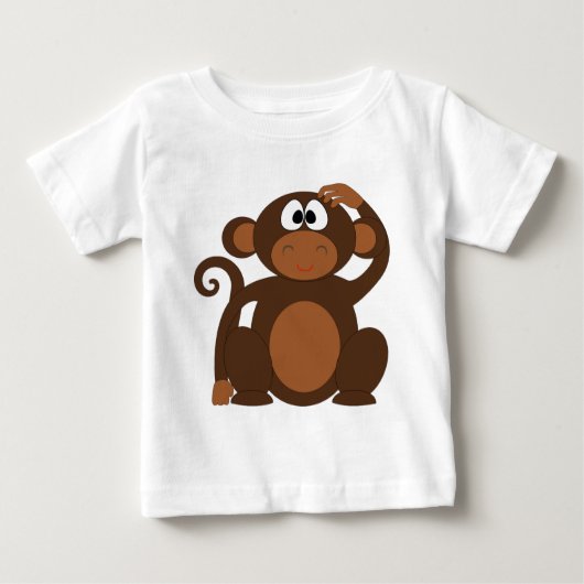 かわいいサル ベビーTシャツ (正面)