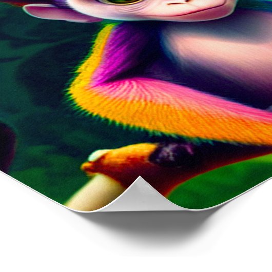 かわいいサル ポスター (角)