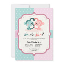 かわいいサル ポルカドット 性別発表パーティー ハート