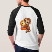 かわいいサル Tシャツ (裏面)