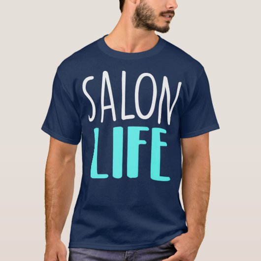 かわいいサロン爪、 ネイルのテクニカル美容師 Tシャツ (正面)