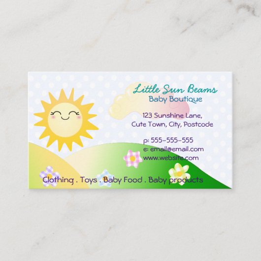 かわいいサンかわいい漫画 名刺 (正面)