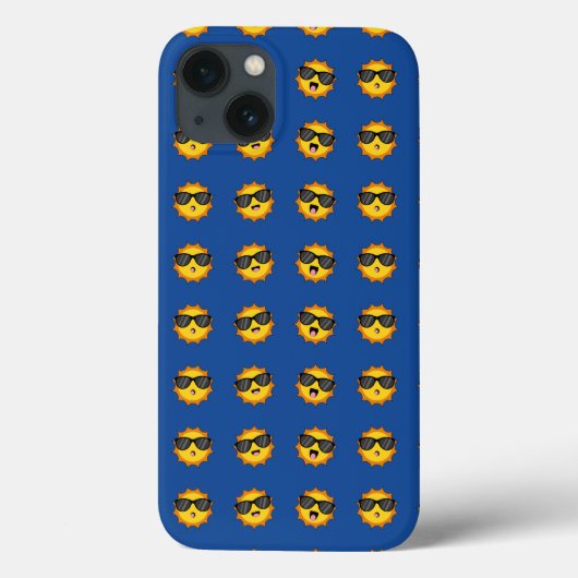 かわいいサングラスハッピーエモジ顔 Case-Mate iPhoneケース (裏面)