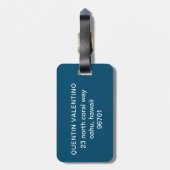 かわいいサングラス笑顔顔 ラゲッジタグ (裏面縦)