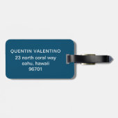 かわいいサングラス笑顔顔 ラゲッジタグ (裏面横)