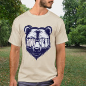 かわいいサングラス 青パパクマ Tシャツ