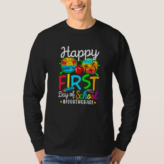 かわいいサングラス 4年生の初日 Tシャツ (正面)