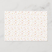 かわいいサンシャインをテーマにしたおむつラッフルベビーシャワー エンクロージャーカード (裏面)