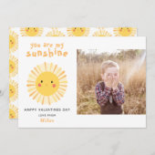 かわいいサンシャインイラストレーションフォトバレンタインデー (正面/裏面)