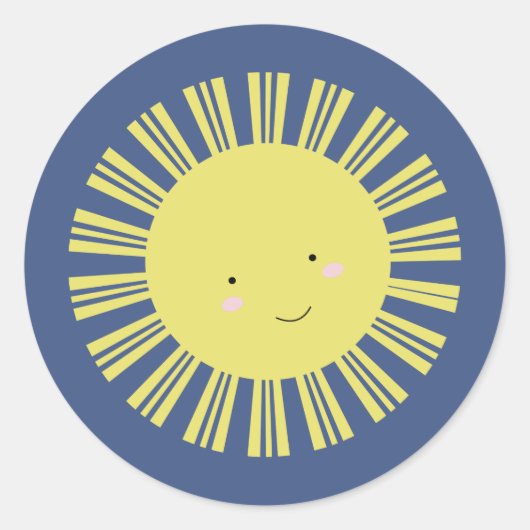 かわいいサンシャインスイーツカスタムステッカー ラウンドシール (正面)