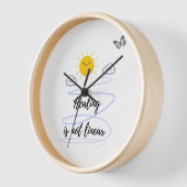 かわいいサンシャインスパイラルクロック – 明るい太陽と時計 壁時計 (傾斜)