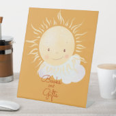 かわいいサンシャインテーマシャワーギフトお願い 台座サイン (インサイチュ)