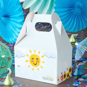 かわいいサンシャインベイビーシャワー フェイバーボックス