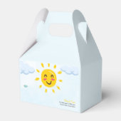 かわいいサンシャインベイビーシャワー フェイバーボックス (正面サイド)
