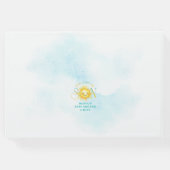 かわいいサンシャイン来ここの息子の赤ちゃんシャワー ゲストブック (裏面)