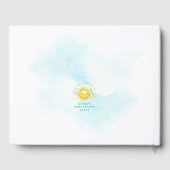 かわいいサンシャイン来ここの息子の赤ちゃんシャワー ゲストブック (裏面)