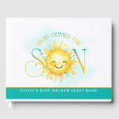 かわいいサンシャイン来ここの息子の赤ちゃんシャワー ゲストブック (正面)