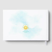 かわいいサンシャイン来ここの息子の赤ちゃんシャワー ゲストブック (裏面)