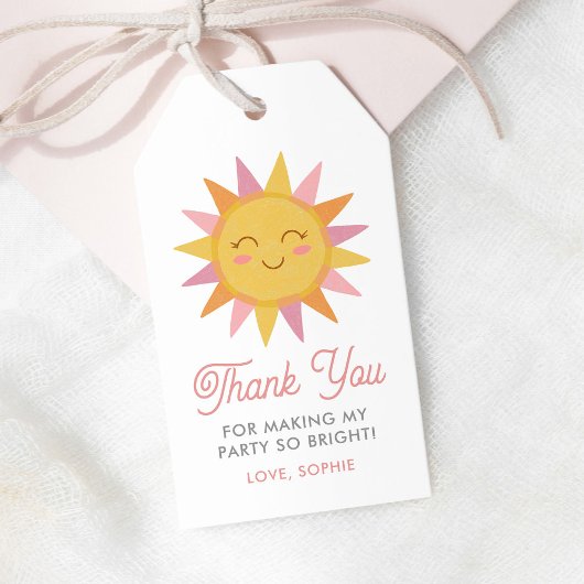 かわいいサンシャイン ファーストトリップアラウンドザサン 誕生日 ギフトタグ