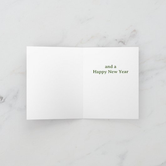 かわいいサンタおもしろいクリスマス シーズンカード (内部)