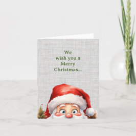 かわいいサンタおもしろいクリスマス シーズンカード