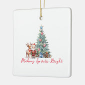 かわいいサンタで元気をつくる セラミックオーナメント (左)