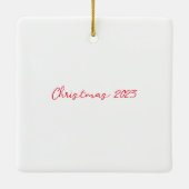 かわいいサンタで元気をつくる セラミックオーナメント (裏面)