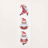 かわいいサンタで瞑想 ヨガマット (裏面)