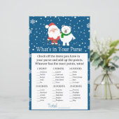 かわいいサンタとホッキョクグマ財布の中にあるものは何か (スタンド正面)