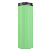 かわいいサンタと動物の小さな木ライトグリーン タンブラー (裏面)