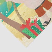 かわいいサンタと熱帯鳥のビーチクリスマス 薄葉紙 (詳細)