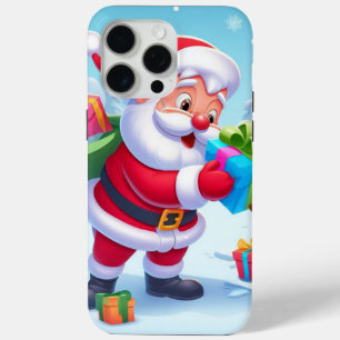 かわいいサンタと雪だるま iPhone 15 PRO MAXケース