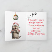 かわいいサンタねこグリーティングカード カード (内部)