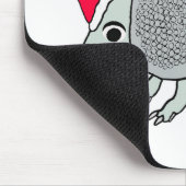 かわいいサンタのアルマジロのクリスマス マウスパッド (コーナー)