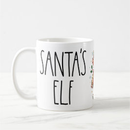 かわいいサンタのエルフ クリスマスマグカップ コーヒーマグカップ