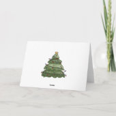 かわいいサンタのクリスマスの挨拶状 シーズンカード (裏面)
