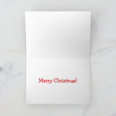 かわいいサンタのクリスマスの挨拶状 シーズンカード (内部)