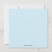 かわいいサンタのクリスマスパーティー招待状 招待状 (裏面)