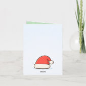 かわいいサンタのクリスマス カード (裏面)