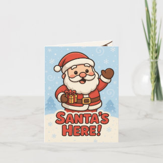 かわいいサンタのクリスマス カード