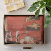 かわいいサンタのトナカイのパーティーのティッシュ 薄葉紙 (ギフト)