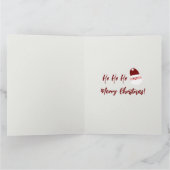 かわいいサンタのトナカイ甘いジンジャーブレッド カード (内部)